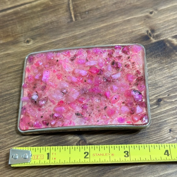 Pink crystal belt buckle - Picture 3 of 6